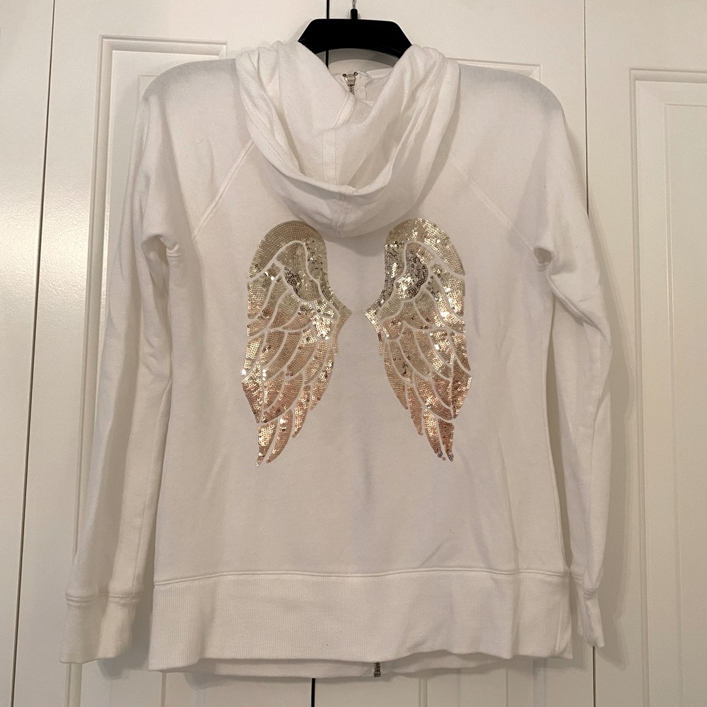 Victoria’s Secret angel wing zip up, size small